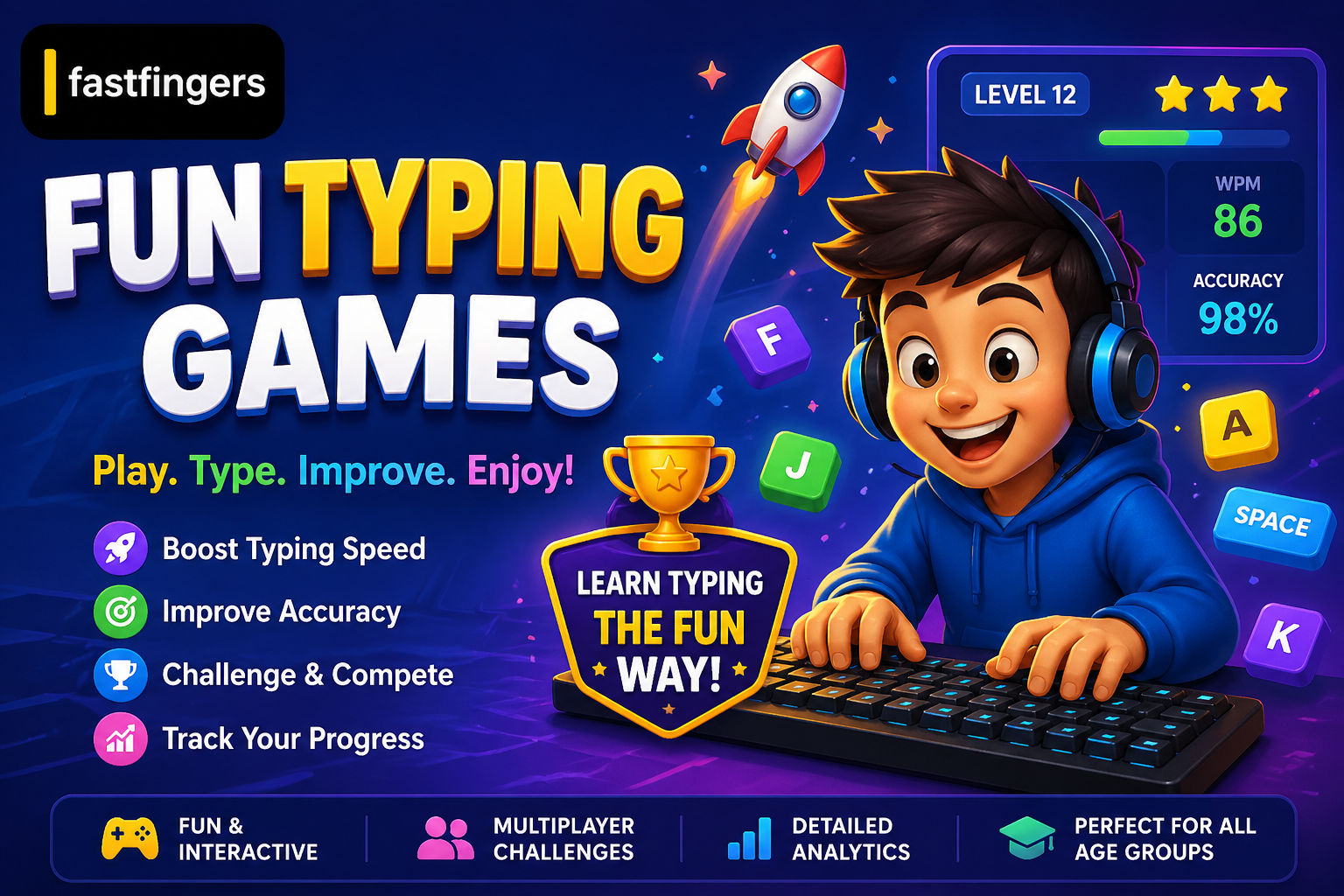 FastFingers Sets New Benchmark in Fun Typing Games Industry with Global Reach