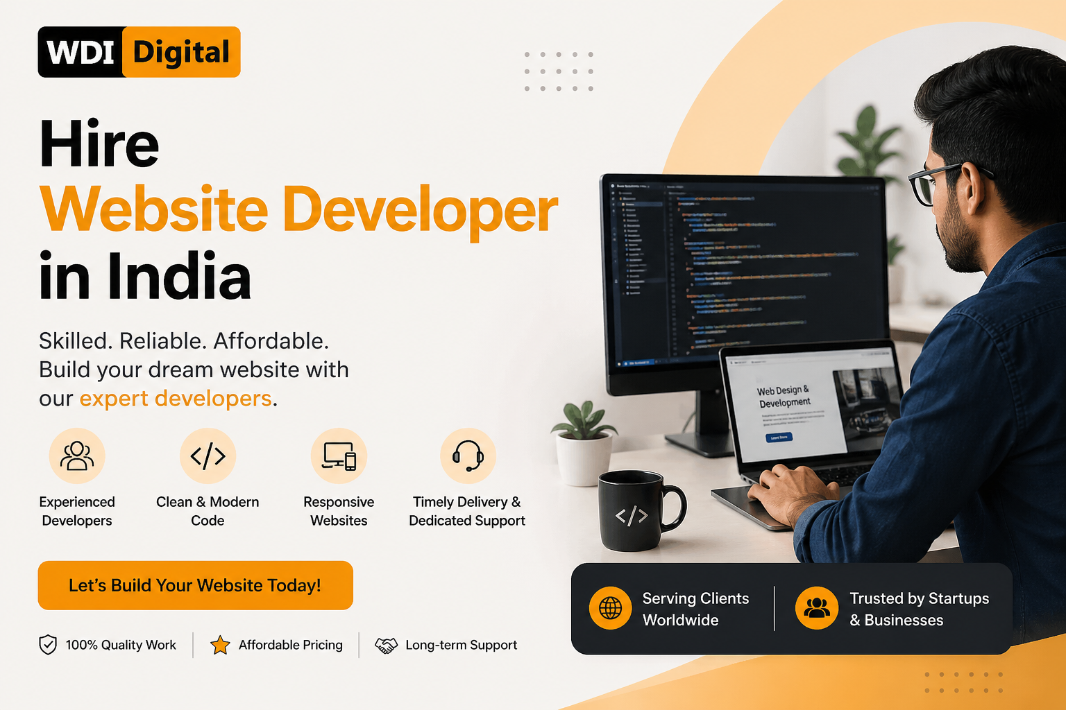 Hire Website Developer in India – Build High-Performance Websites with WDI Digital